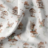 Printed Cotton LEOFEE White / Camel